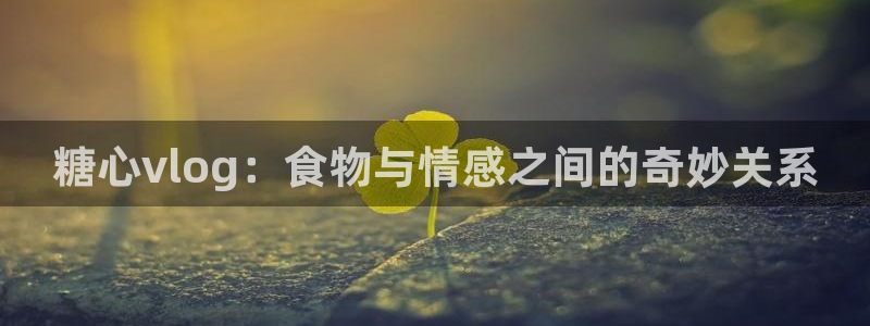 糖心vlog娜娜唐伯虎：糖心vlog：食物与情感之间的奇妙关系