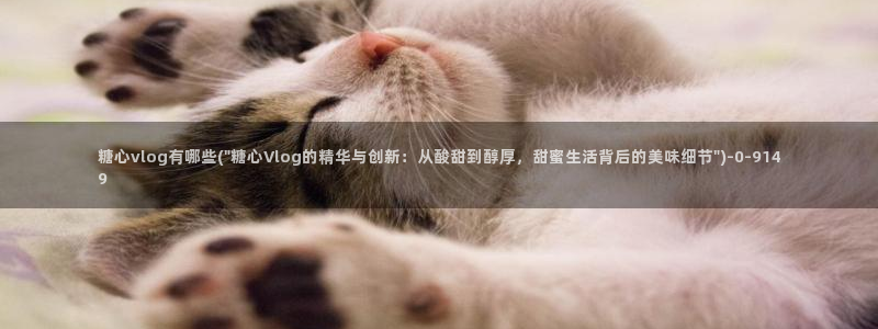 糖心vlog视频唐伯虎：糖心vlog有哪些(\