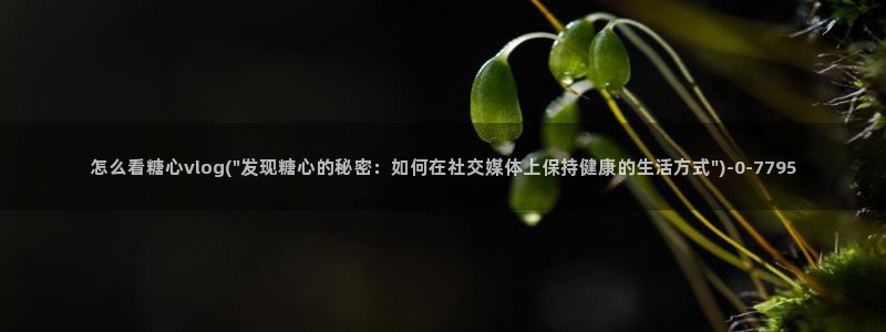 糖心vlog传媒网站免费进入：怎么看糖心vlog(\